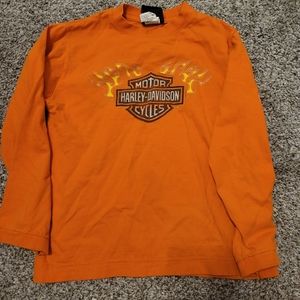 Harley Davidson Orange Shirt